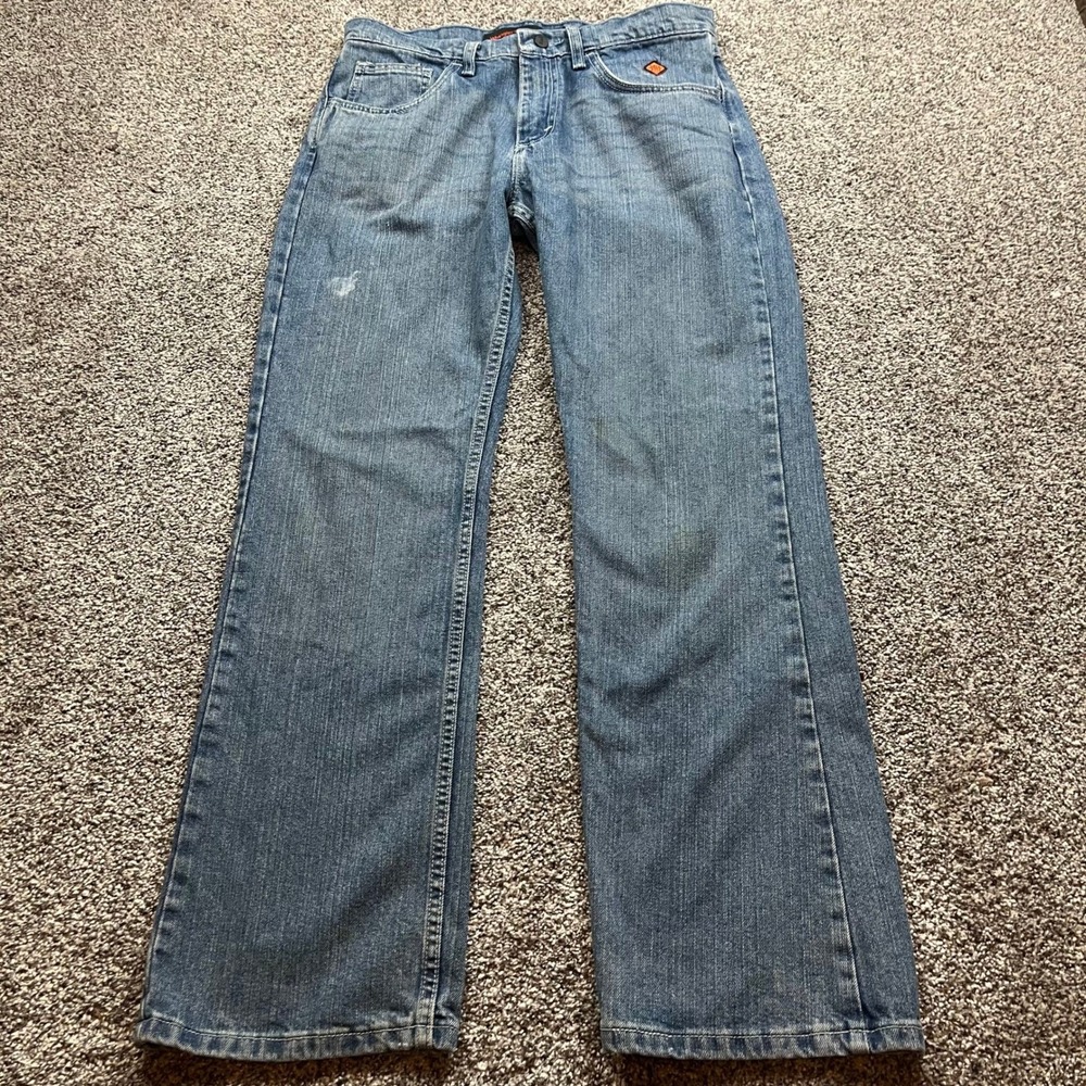 Wrangler 20X Jeans Mens 32x31 FR Retro Blue Flame Resistant CAT2 Workwear welder
